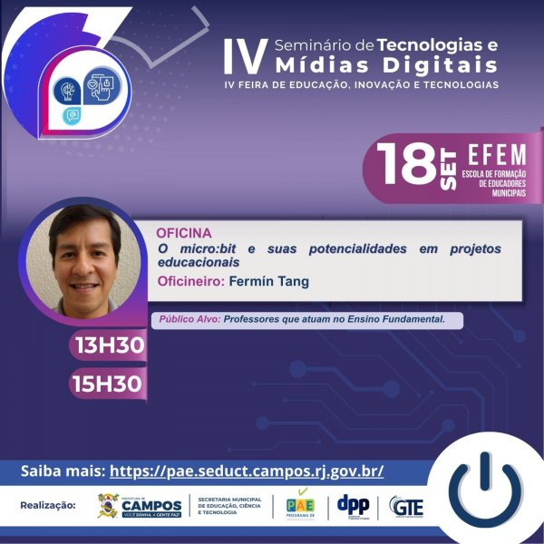 IV SEMINÁRIO DE TECNOLOGIAS E MÍDIAS DIGITAIS NA EDUCAÇÃO