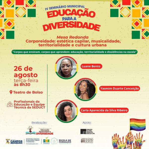 IV SEMINÁRIO MUNICIPAL DE EDUCAÇÃO PARA A DIVERSIDADE 