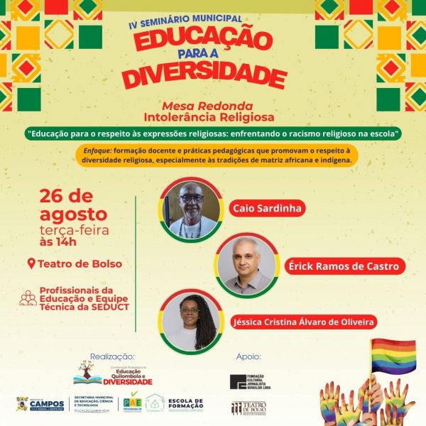 IV SEMINÁRIO MUNICIPAL DE EDUCAÇÃO PARA A DIVERSIDADE