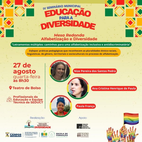 IV SEMINÁRIO MUNICIPAL DE EDUCAÇÃO PARA A DIVERSIDADE