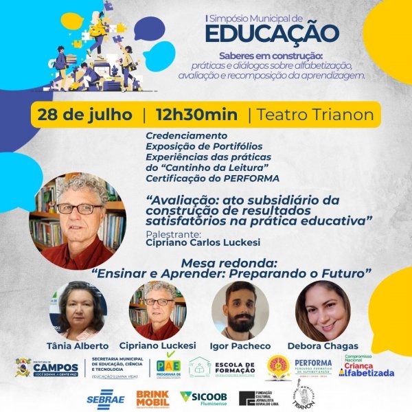 I Simpósio de Educação - 28 de julho - 12h30min