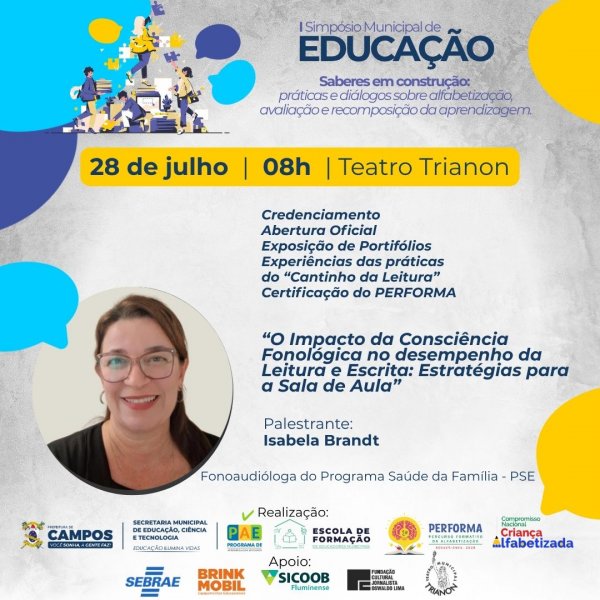 I Simpósio de Educação - 28 de julho - 8h