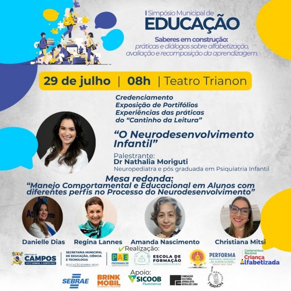 I Simpósio de Educação - 29 de julho - 8h