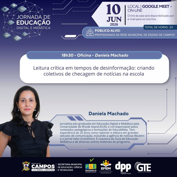 Jornada de Educação Digital e Midiática - Daniela Machado