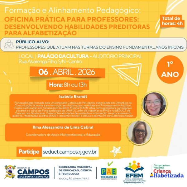 Formação e Alinhamento Pedagógico: 1° Ano