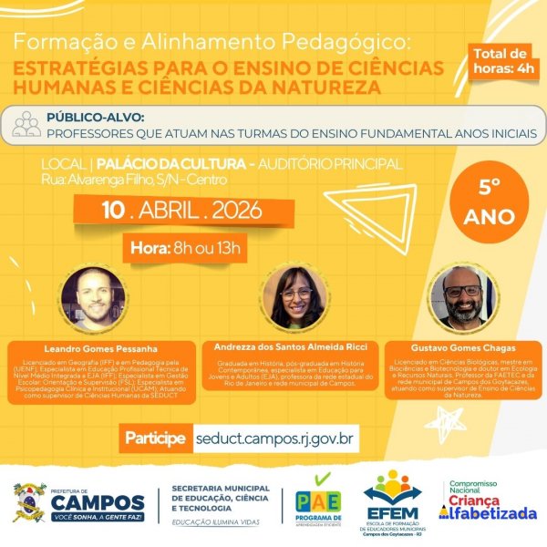 Formação e Alinhamento Pedagógico: 5° Ano