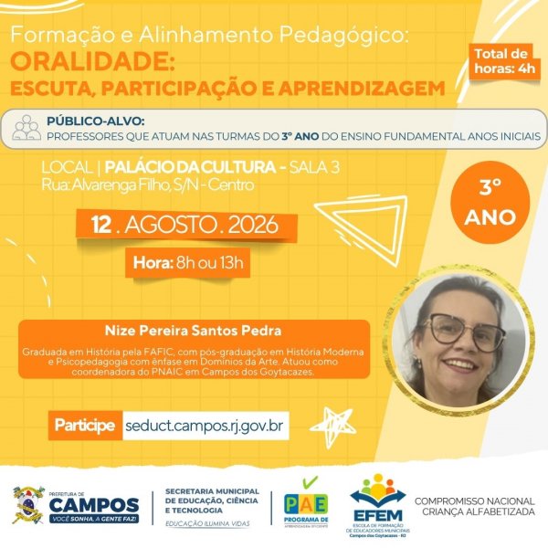 Formação e Alinhamento Pedagógico: 3º Ano