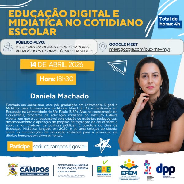 EDUCAÇÃO DIGITAL E MIDIÁTICA NO COTIDIANO ESCOLAR