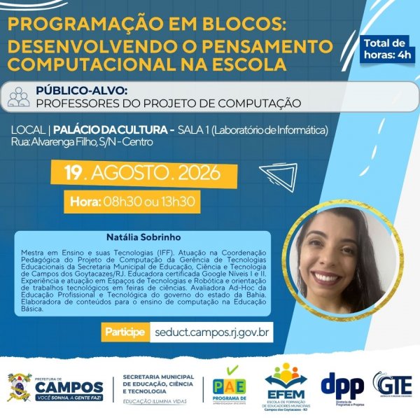 Programação em Blocos: Desenvolvendo o Pensamento Computacional na Escola