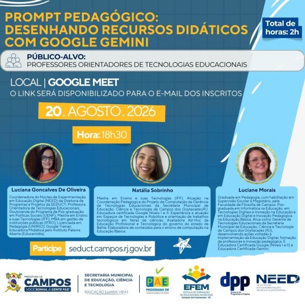 Prompt Pedagógico: Desenhando Recursos Didáticos Com Google Gemini