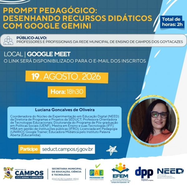 Prompt Pedagógico: Desenhando Recursos Didáticos Com Google Gemini