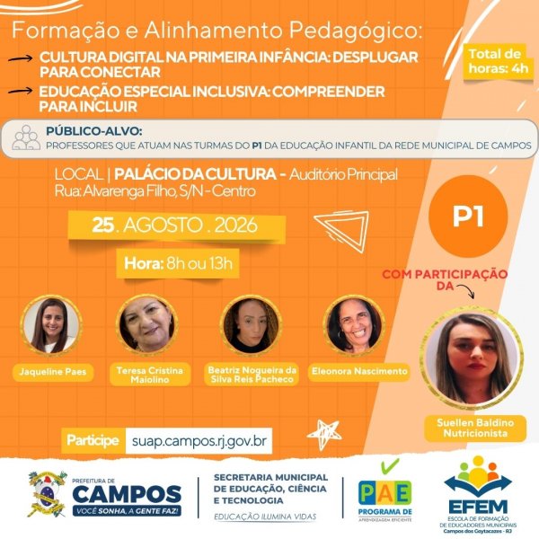 Formação e Alinhamento Pedagógico: P1