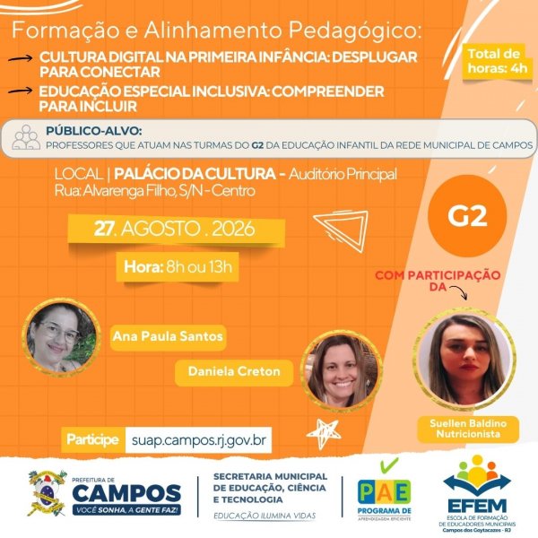 Formação e Alinhamento Pedagógico: G2