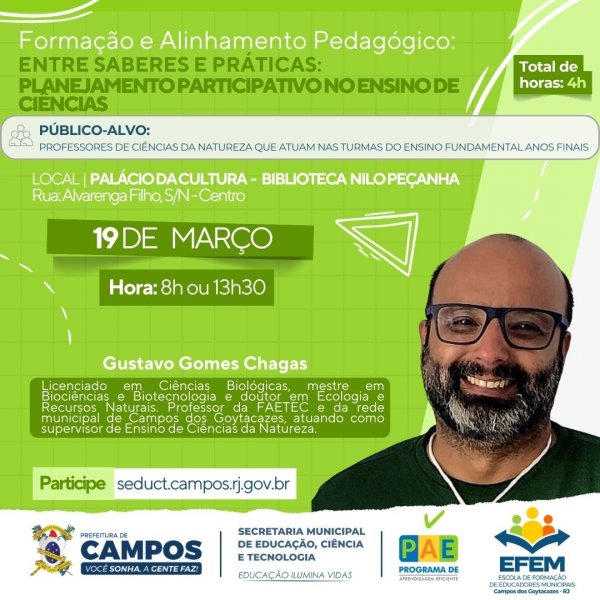 Formação e Alinhamento Pedagógico: Entre Saberes e Práticas: Planejamento Participativo no Ensino de Ciências