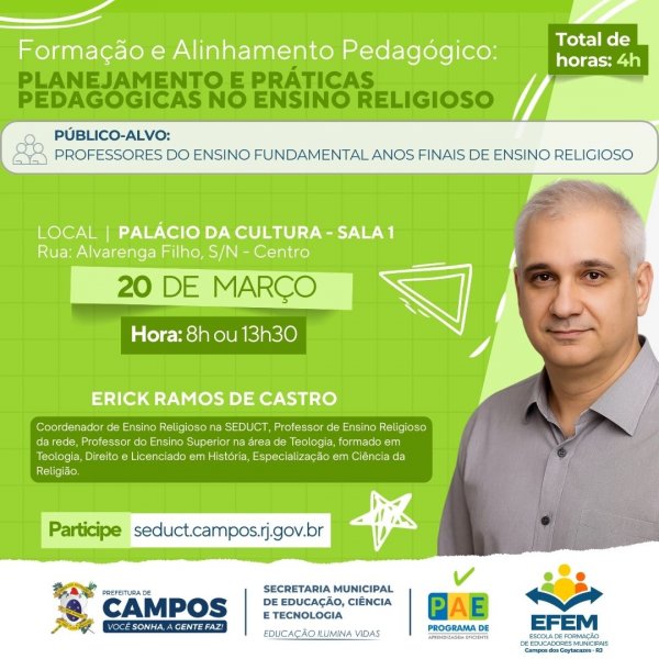 Formação e Alinhamento Pedagógico: Planejamento e Práticas Pedagógicas no Ensino Religioso