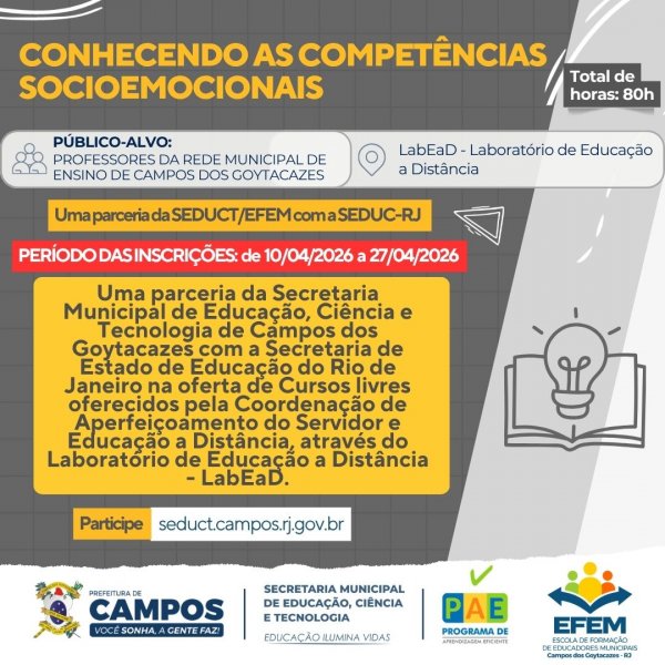 CONHECENDO AS COMPETÊNCIAS SOCIOEMOCIONAIS