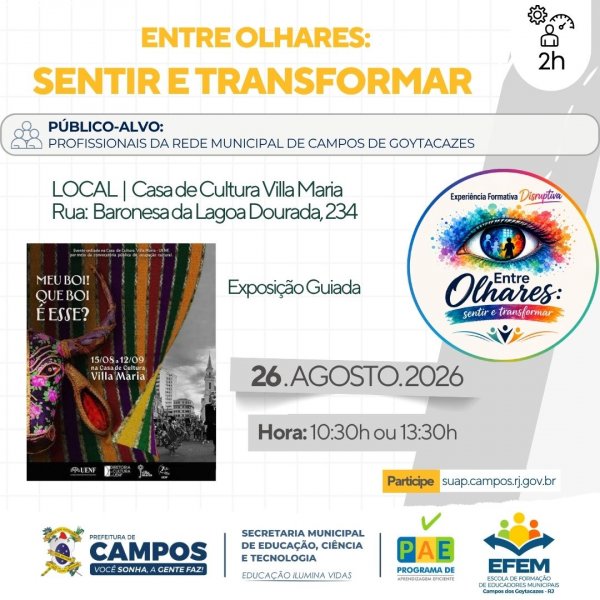 Entre Olhares: Sentir e Transformar