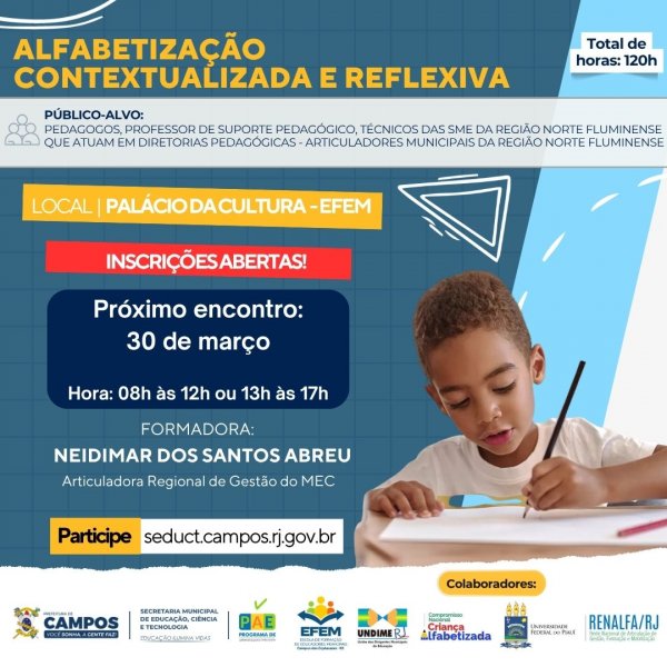 ALFABETIZAÇÃO CONTEXTUALIZADA E REFLEXIVA