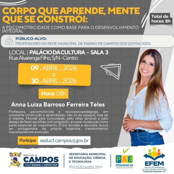 CORPO QUE APRENDE, MENTE QUE SE CONSTRÓI