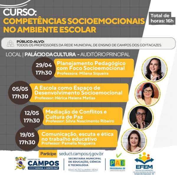 Curso: Competências Socioemocionais no Ambiente Escolar