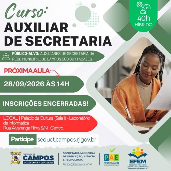 Curso: Auxiliar de Secretaria