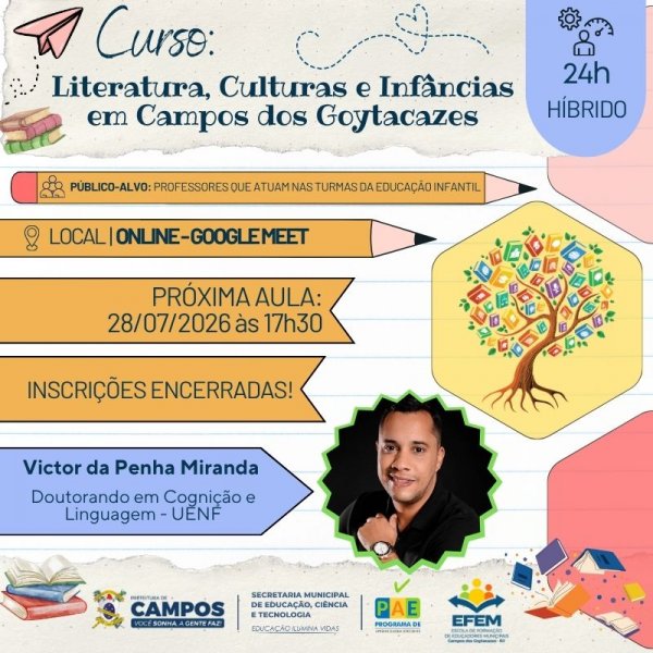 Curso: Literatura, Culturas e Infâncias em Campos dos Goytacazes