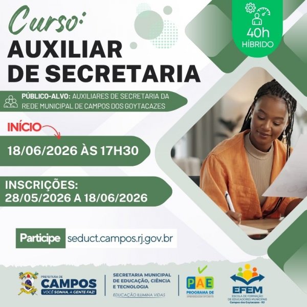 Curso: Auxiliar de Secretaria