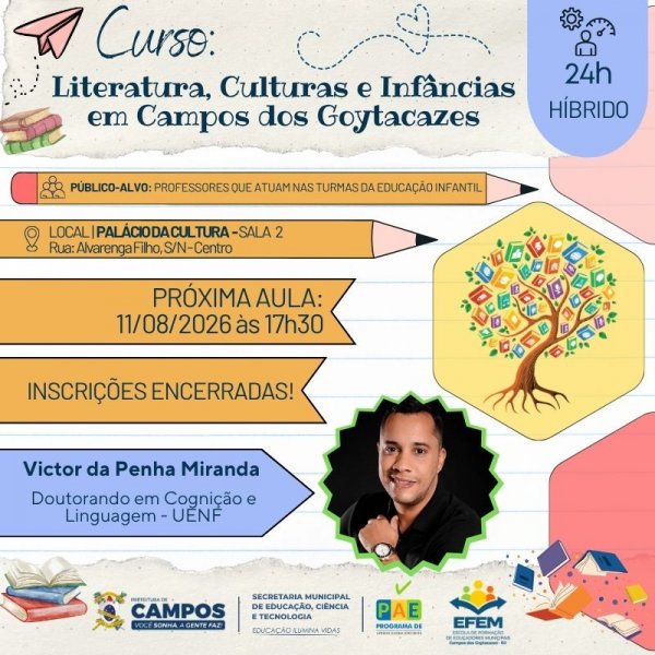 Curso: Literatura, Culturas e Infâncias em Campos dos Goytacazes