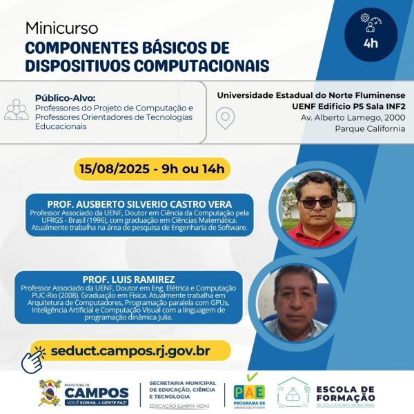 Minicurso "Componentes Básicos de Dispositivos Computacionais"
