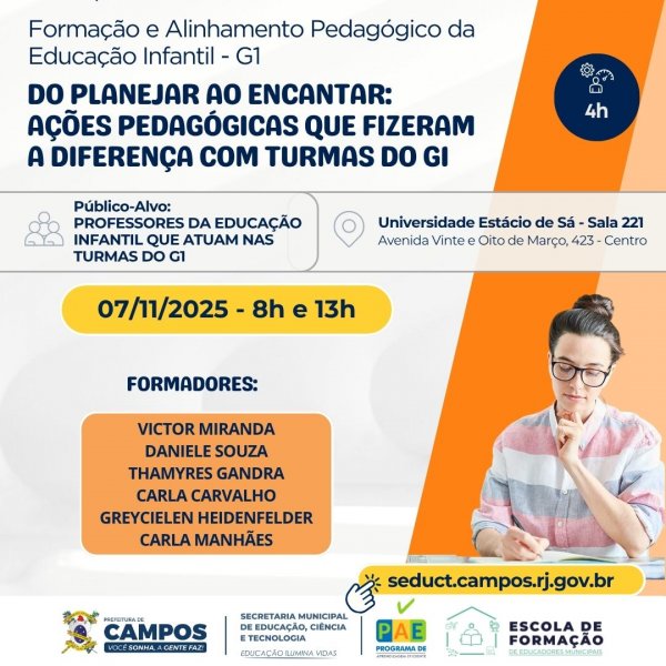 Formação e Alinhamento Pedagógico da Educação Infantil - G1