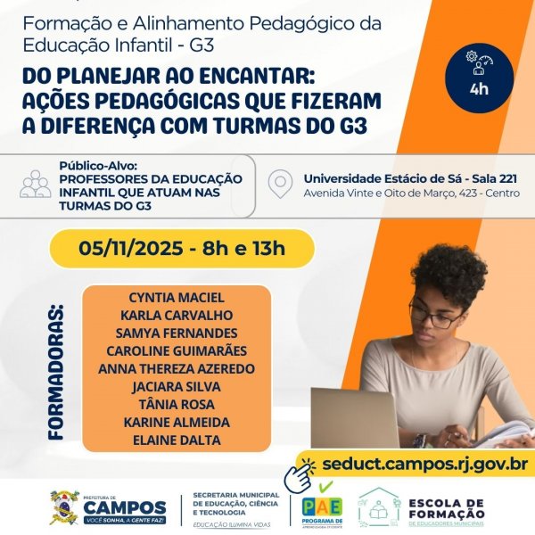 Formação e Alinhamento Pedagógico da Educação Infantil - G3