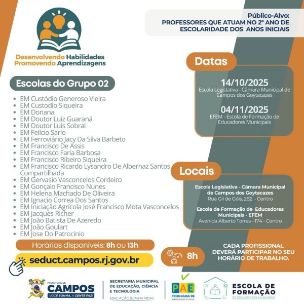 DESENVOLVENDO HABILIDADES, PROMOVENDO APRENDIZAGENS - GRUPO 2
