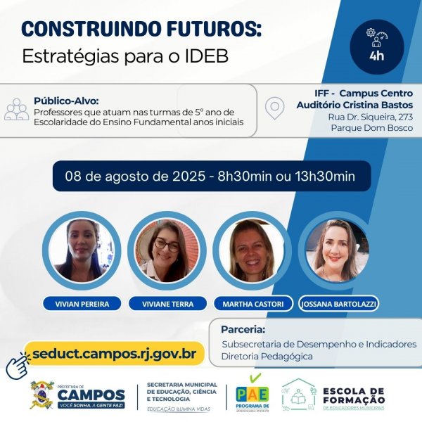 CONSTRUINDO FUTUROS: Estratégias para o IDEB
