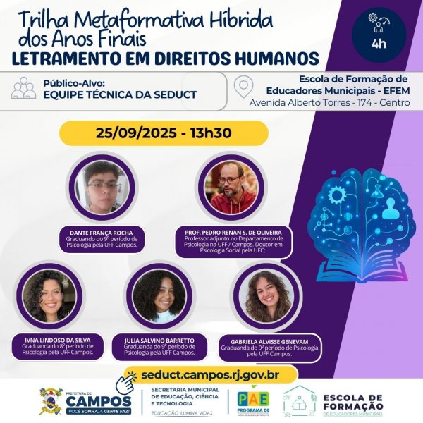 TRILHA METAFORMATIVA HÍBRIDA DOS ANOS FINAIS - Letramento em Direitos Humanos