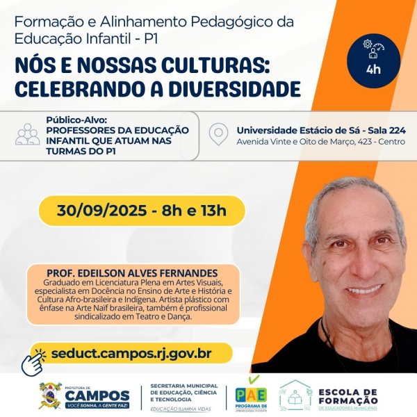 ALINHAMENTO, FORMAÇÃO E ALINHAMENTO PEDAGÓGICO DA EDUCAÇÃO INFANTIL – P1