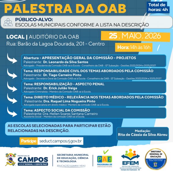 Palestra da OAB