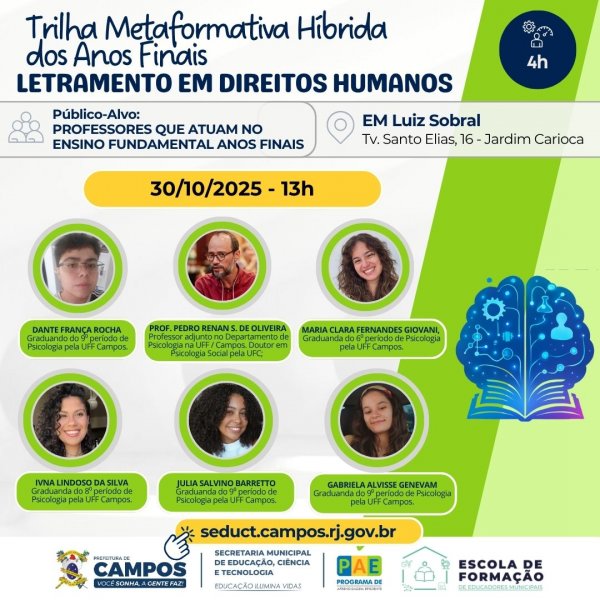 TRILHA METAFORMATIVA HÍBRIDA DOS ANOS FINAIS: Letramento em Direitos Humanos