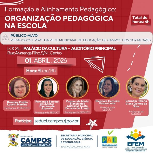 FORMAÇÃO E ALINHAMENTO PEDAGÓGICO: ORGANIZAÇÃO PEDAGÓGICA NA ESCOLA